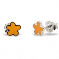 Pendientes Plata Niña Agatha Ruiz de la Prada Flor y Esmalte 025SUP