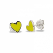 Pendientes Plata Niña Agatha Ruiz de la Prada Corazón de Esmalte 030SUP