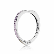 Sortija Pandora Plata Arco de Amor Multicolor 197095NRPMX