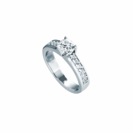 Sortija Plata Solitario Circonita Medio Aro Circonitas Diamonfire 6116291082