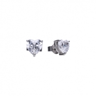 Pendientes Plata Rodiada Corazón Diamonfire 6213651082