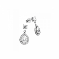 Pendientes Plata Circonitas Largos Diamonfire 6214741082