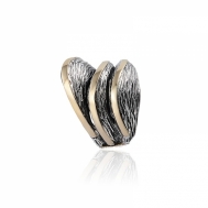 Sortija Plata y Oro Tres Aros Gabriela Styliano ASP1318