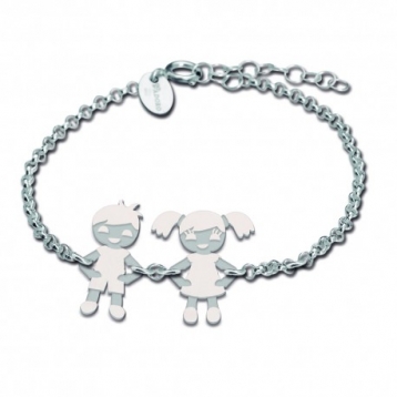 Pulsera Plata Family Niño y Niña 24.PU.02