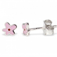 Pendientes Plata Niña Agatha Ruiz de la Prada Flor y Esmalte 020FLR