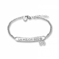 Pulsera Plata "La Mejor Seño" 14PU.S20