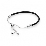 Pulsera Pandora Moments Cuero y Cierre Deslizante 597225CBK