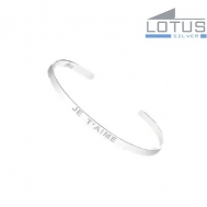 Pulsera plata Lotus "Je T'aime" LP1631-2/1