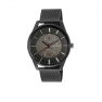 Reloj Radiant Caballero Chapado Negro Caja Negra y Roja RA407702